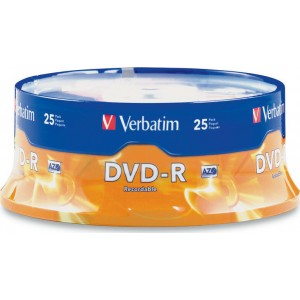 Verbatim DVD-R 4.7GB 25τμχ