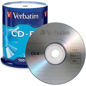 Verbatim Εγγράψιμα CD-R 700MB 100τμχ 43411